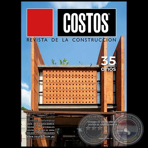 COSTOS Revista de la Construccin - N 323 - AGOSTO 2022